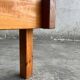 1970s Brutalist Danish Side Table in Solid Pine — Light Brown Natural Wood, Low Rectangular