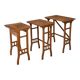 3 x nesting tables / nesting set / arts and crafts / 1950s