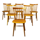 Bistro Chairs from Ton, 1970s, Set of 6