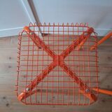 Pair of orange mesh stools Vasteron Ikea