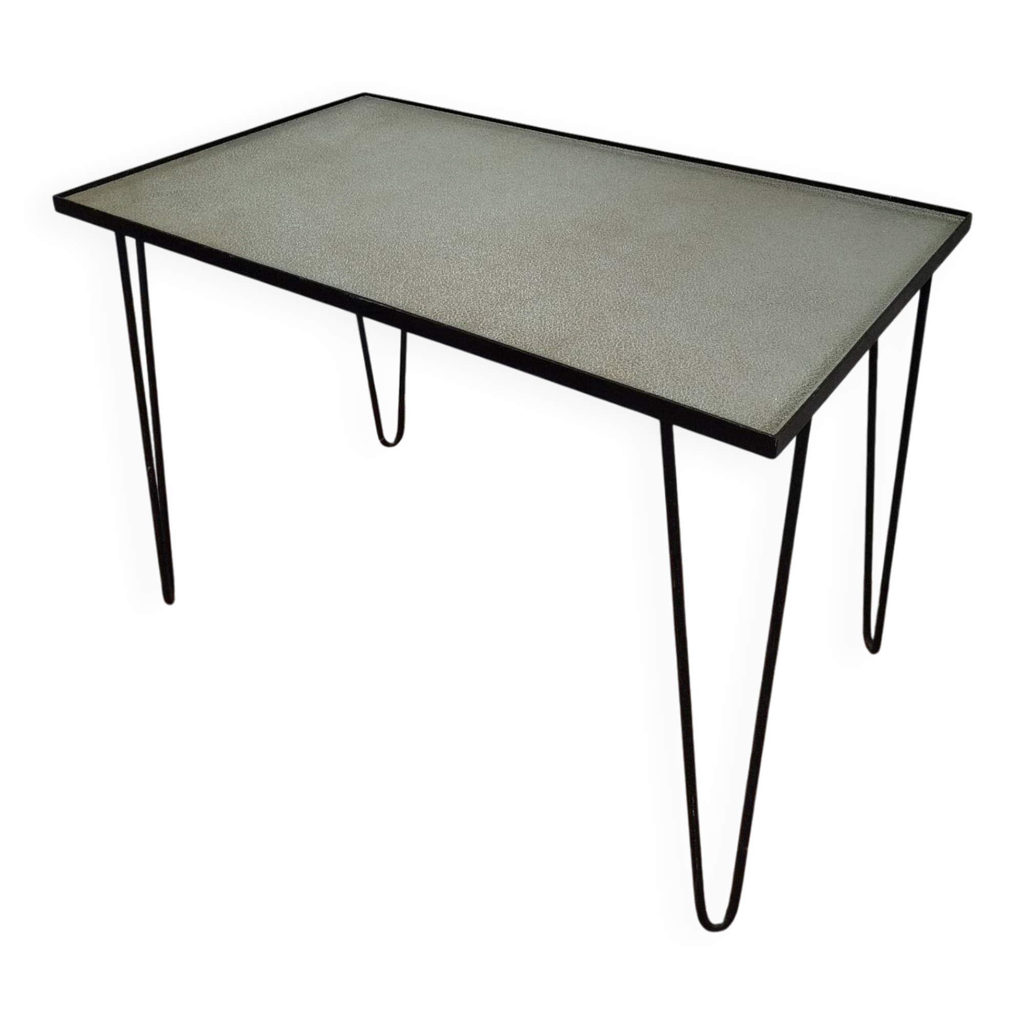 Metal and glass console