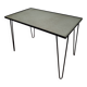 Metal and glass console