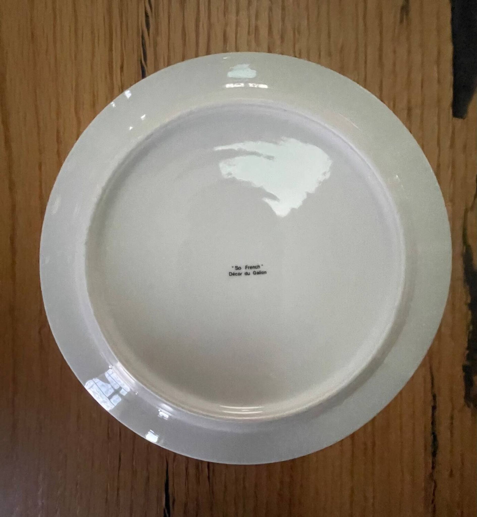 6 SO FRENCH designer plates, Galion decor