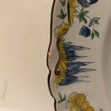 Plate Emile Galle Saint Clément around 1900