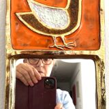 Mirror Mithé Espelt "bird" 30 cm