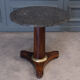 Mahogany pedestal table was central foot tripod gray marble of Sainte Anne nineteenth