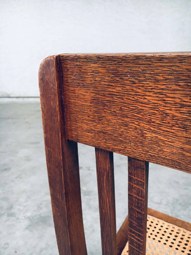 Early 20th Century Art Deco Dining Chair Set, 1920s, Set of 3