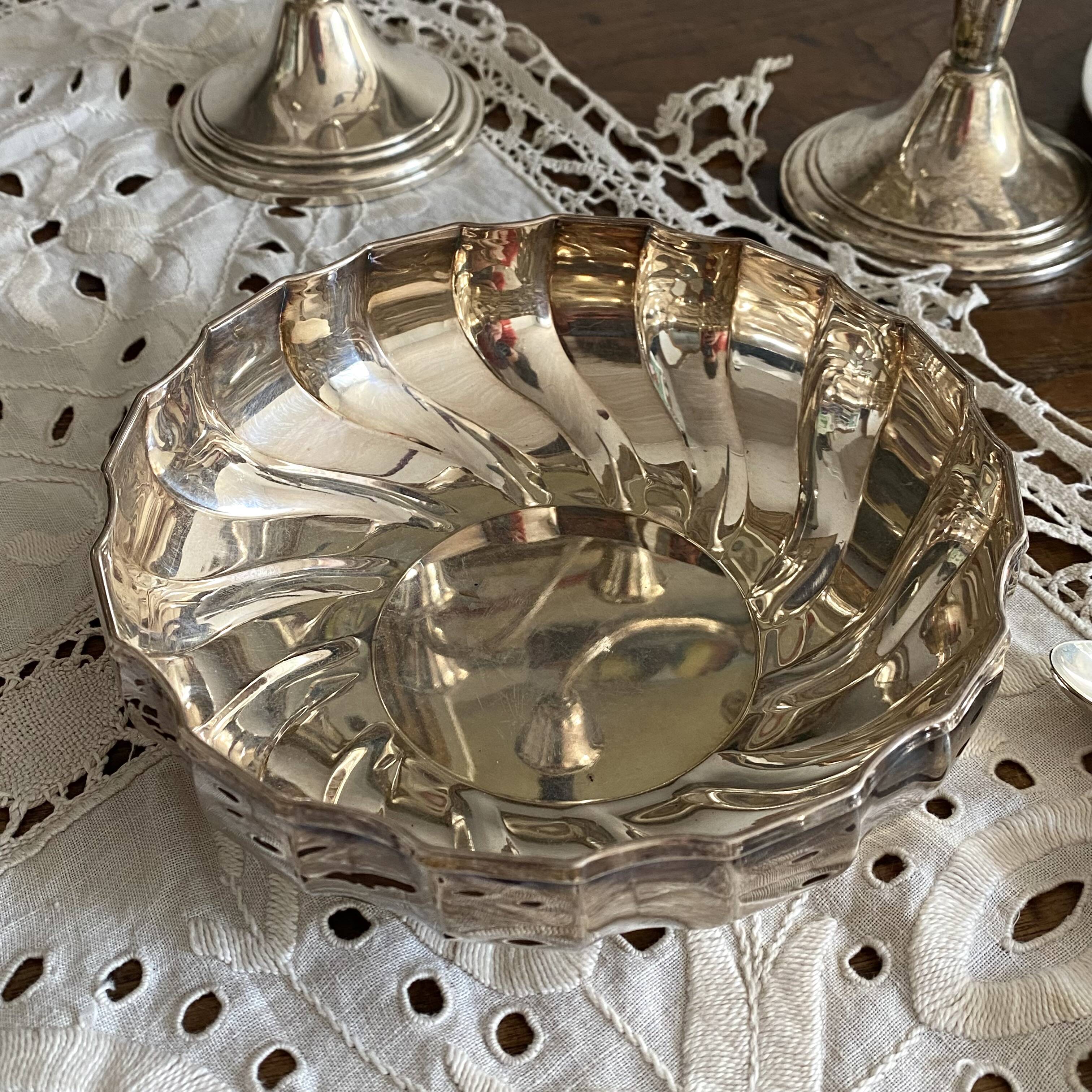 Bowl, silver pocket tray ARVAL, Luciano Sacco, Valaza