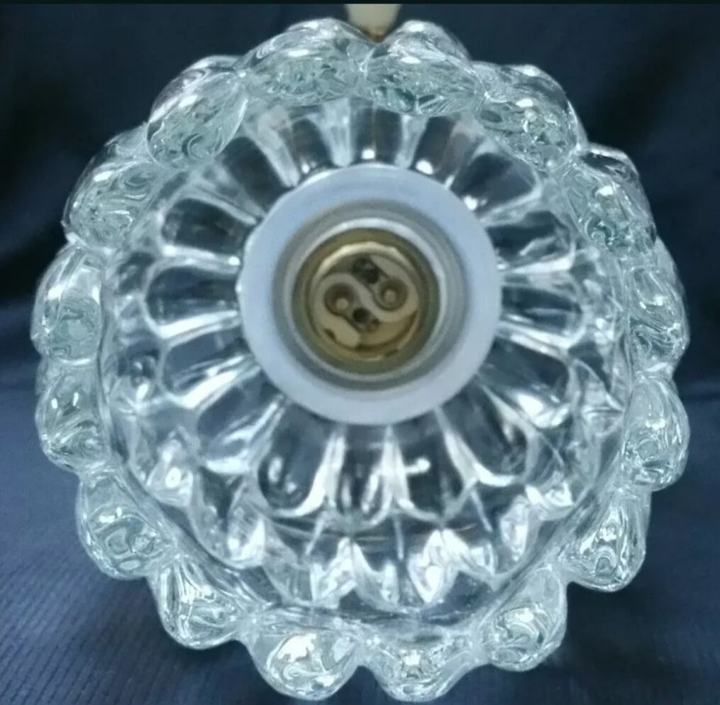 Applique artichauts métal doré et verre