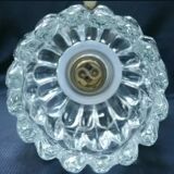 Sconce gold metal artichokes and glass