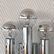 Chrome wall lamps from the 70s