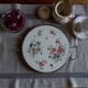 Sarreguemines Digoin “Righi” earthenware tray, metal rim and handles.