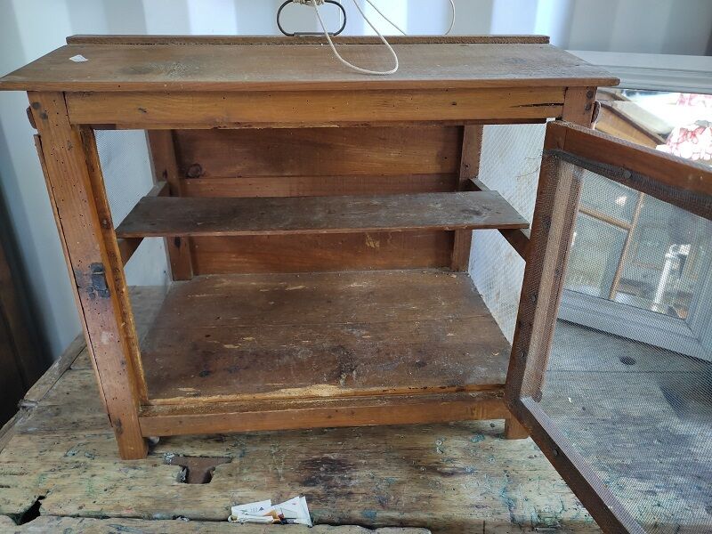 Vintage antique wooden pantry 54 cm