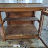 Vintage antique wooden pantry 54 cm