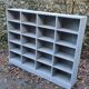 Old blue wooden craft furniture