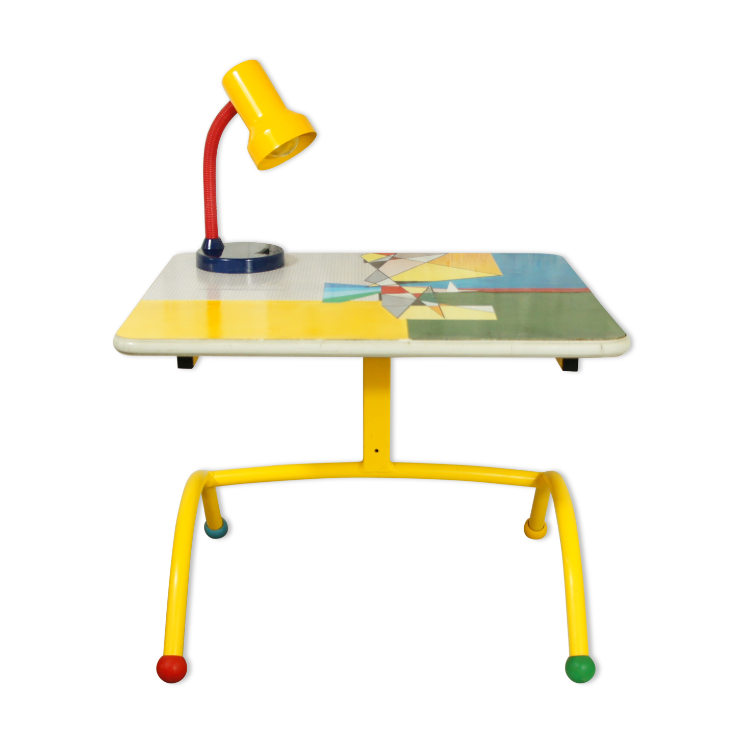 Children's desk & its lamp late 80s