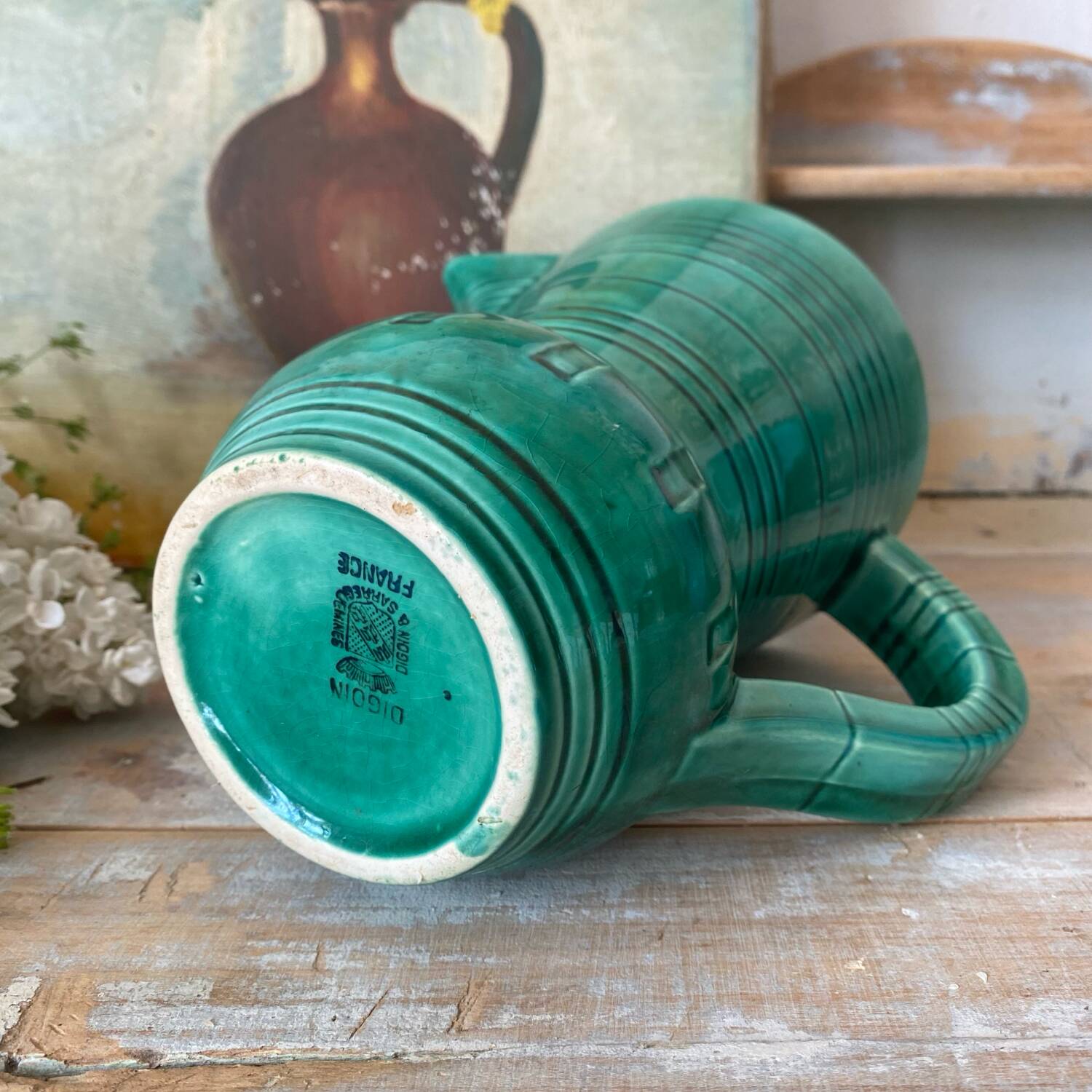 Old Digoin jug from the 1950s.