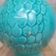 Vintage turquoise ceramic pitcher St-Clément model Aigle.