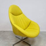 Vintage Dutch design swivel lounge chair