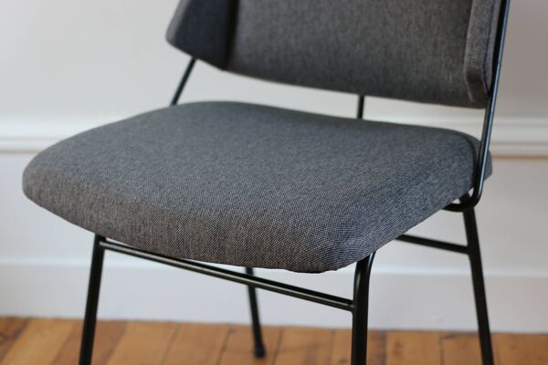 Série de 6 chaises modernistes vintage Raphael Raffel, 1950