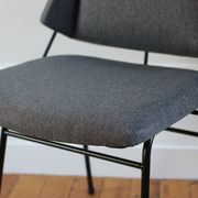 Series of 6 vintage modernist chairs Raphael Raffel, 1950s