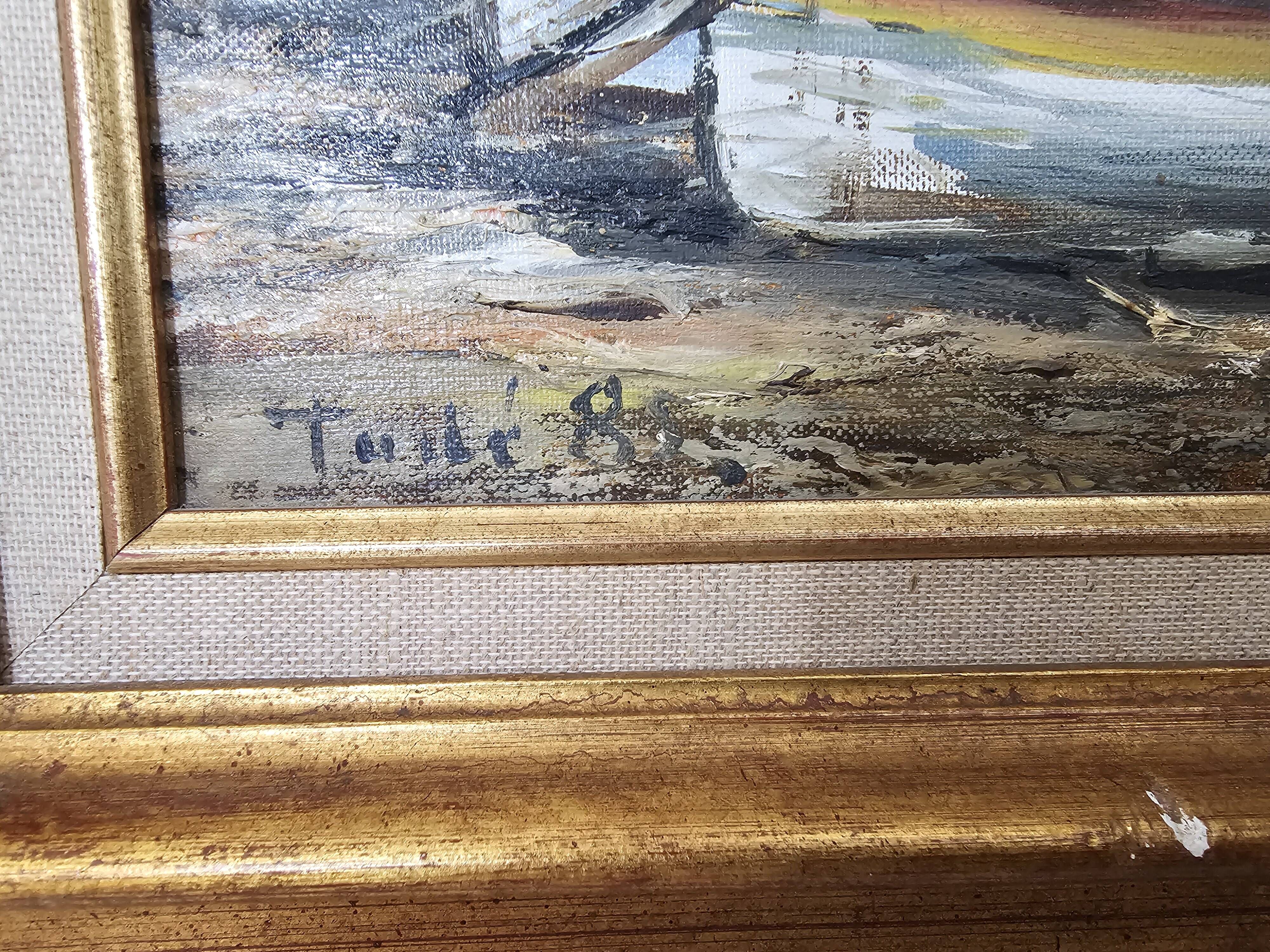 Tableau Huile sur toile Collioure Église Notre-Dame-des-Anges Signé ...