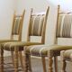 Brutalist Danish Modern Oak Dining Chairs in the style of Henning Kjærnulf