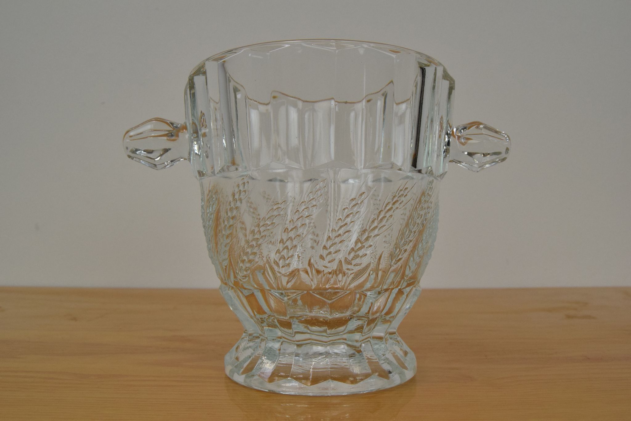 Vase en verre, verre de Bohême, années 1970