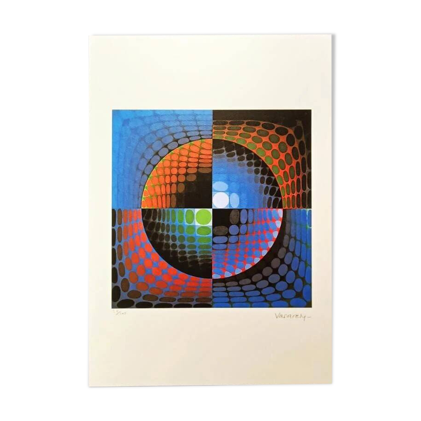Lithographie de Victor Vasarely, édition limitée numérotée, années 1970 - signée