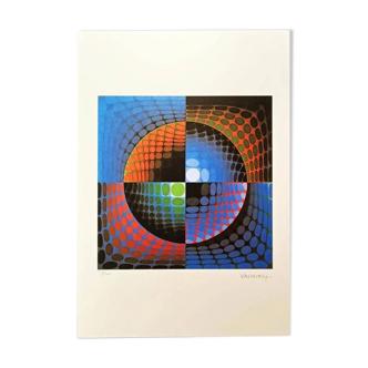 Lithographie de Victor Vasarely, édition limitée numérotée, années 1970 - signée