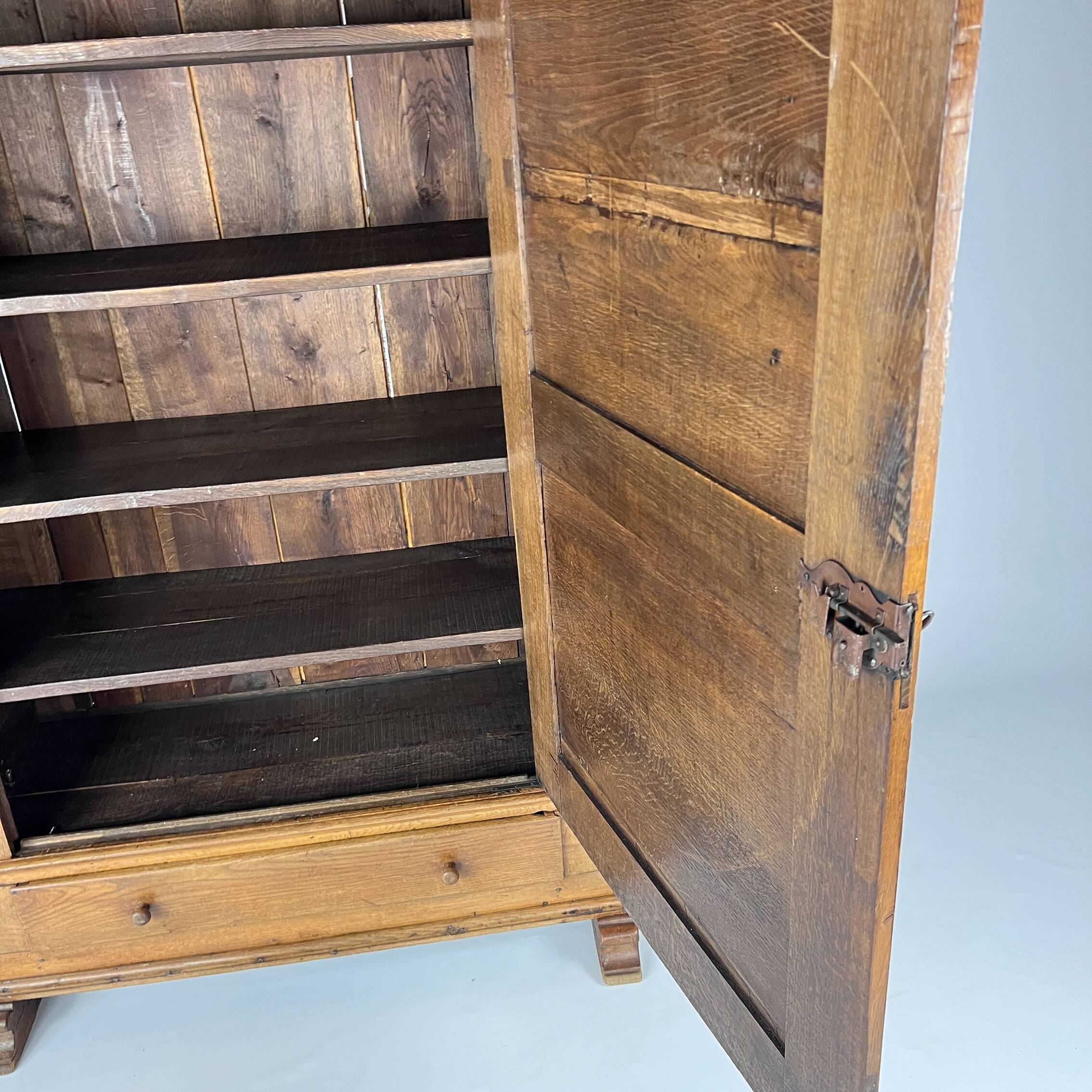 Dutch Antique Oak Cabinet, 1800s