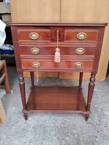 Louis XVI style silver cabinet from the early 20th century.