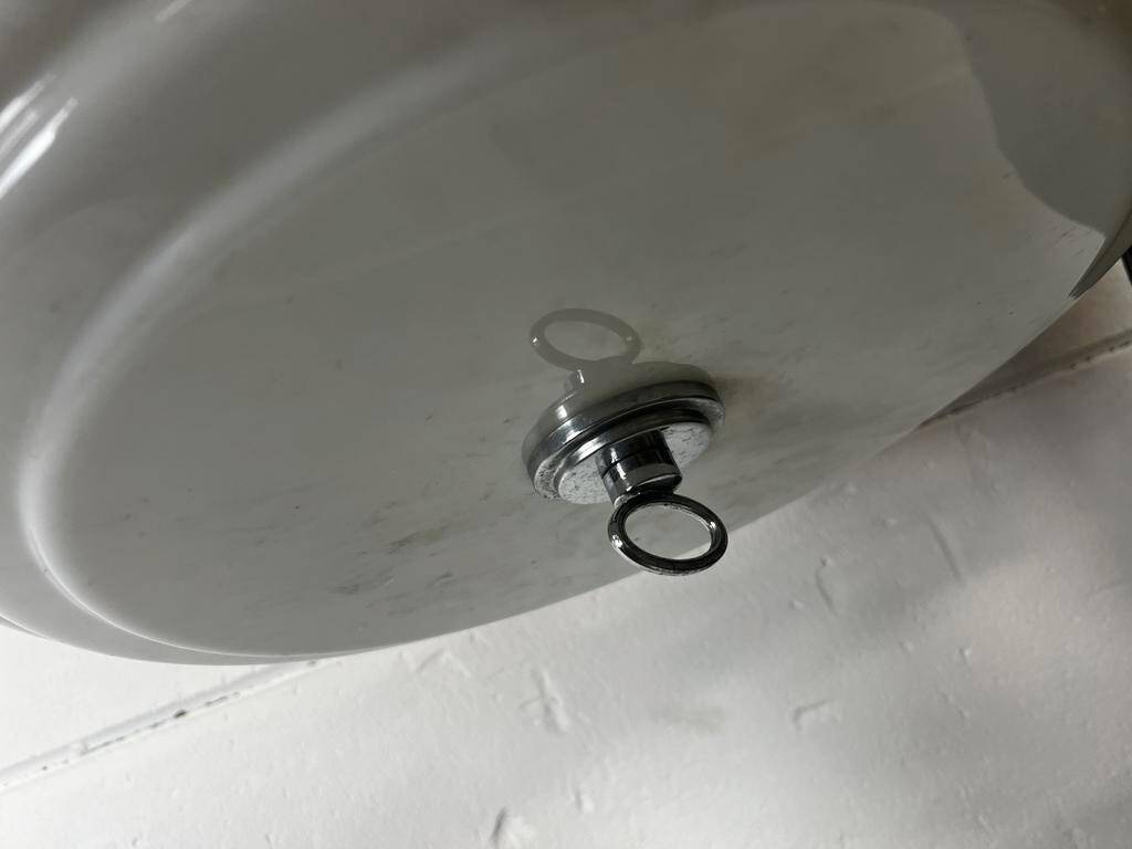 Vintage orange UFO lamp / chandelier / pendant light