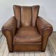 Vintage Leather Club Armchair from the 1950s
