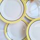 Yellow flat plates Badonviller