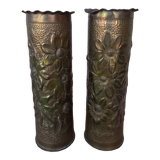 Shell casing vases