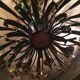 Metal chandelier painted floral decoration 12 lights