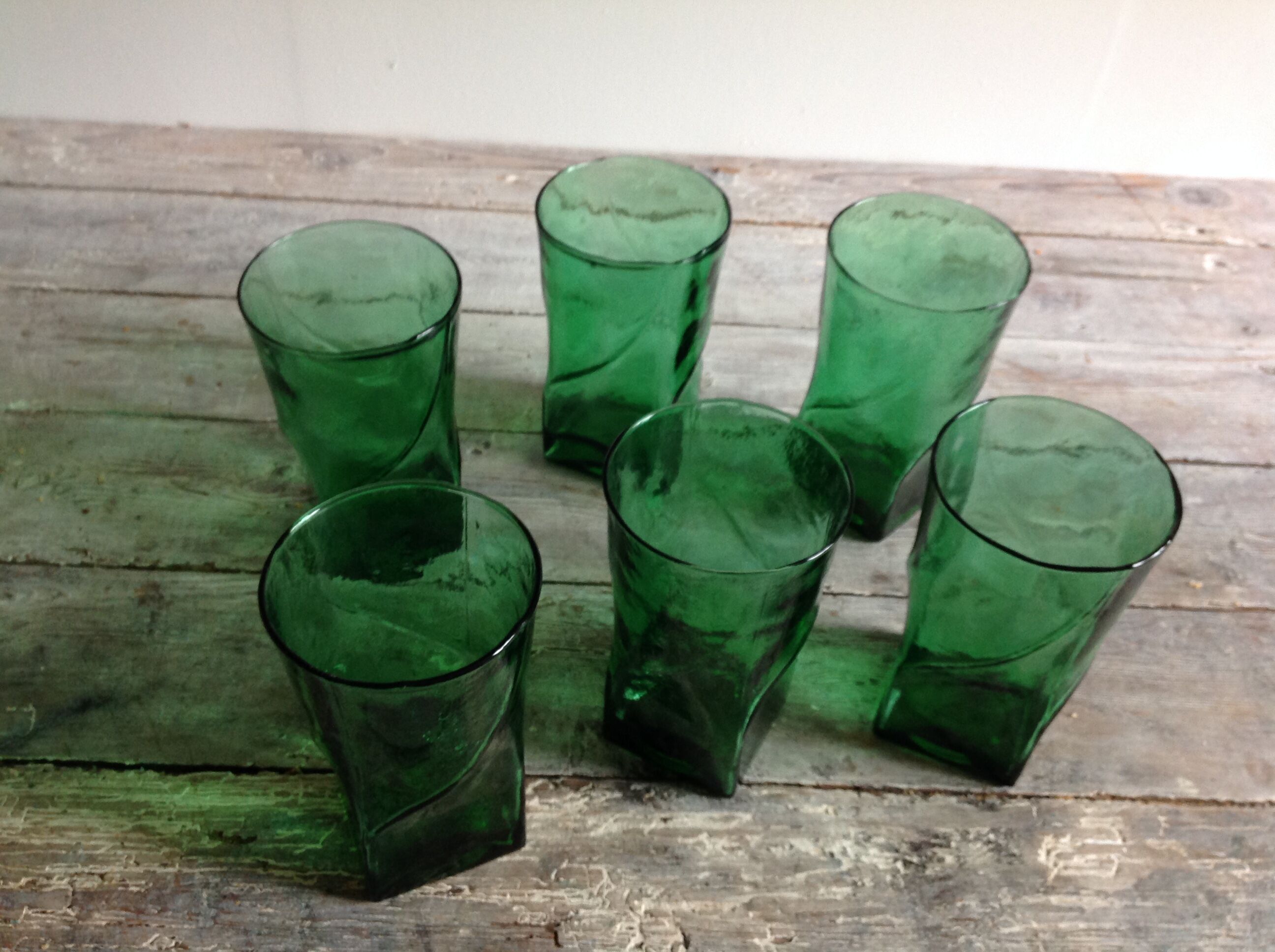Série de 6 verres  vintage