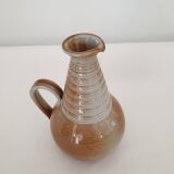 Single-flower vase in the shape of a pitcher in ceramic signed pictogram pottery