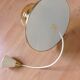 Amber glass / vintage lantern suspension 50s-60s
