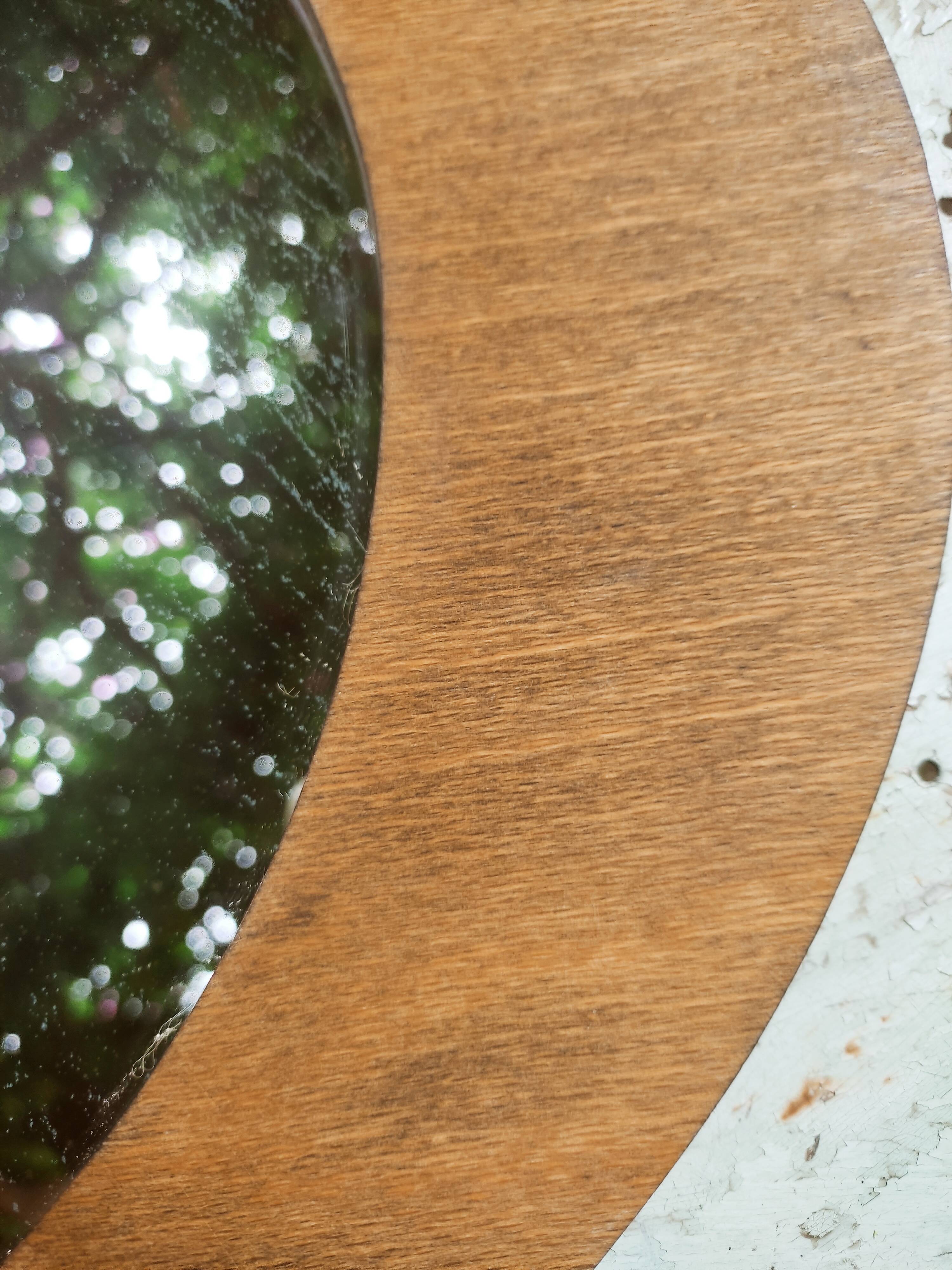 Scandinavian wooden mirror 49x39