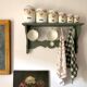 Vintage wall kitchen shelf