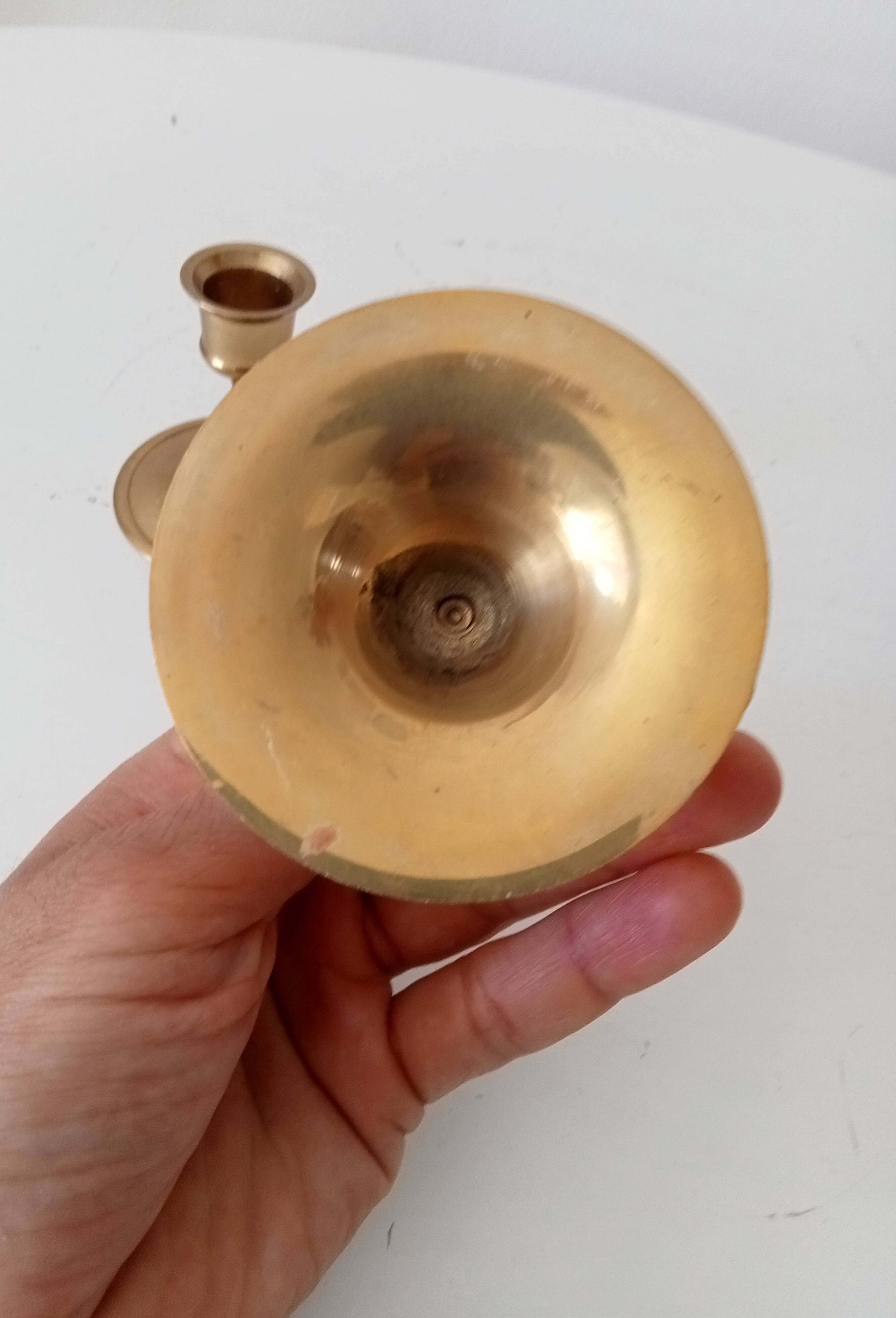Vintage brass candle holder