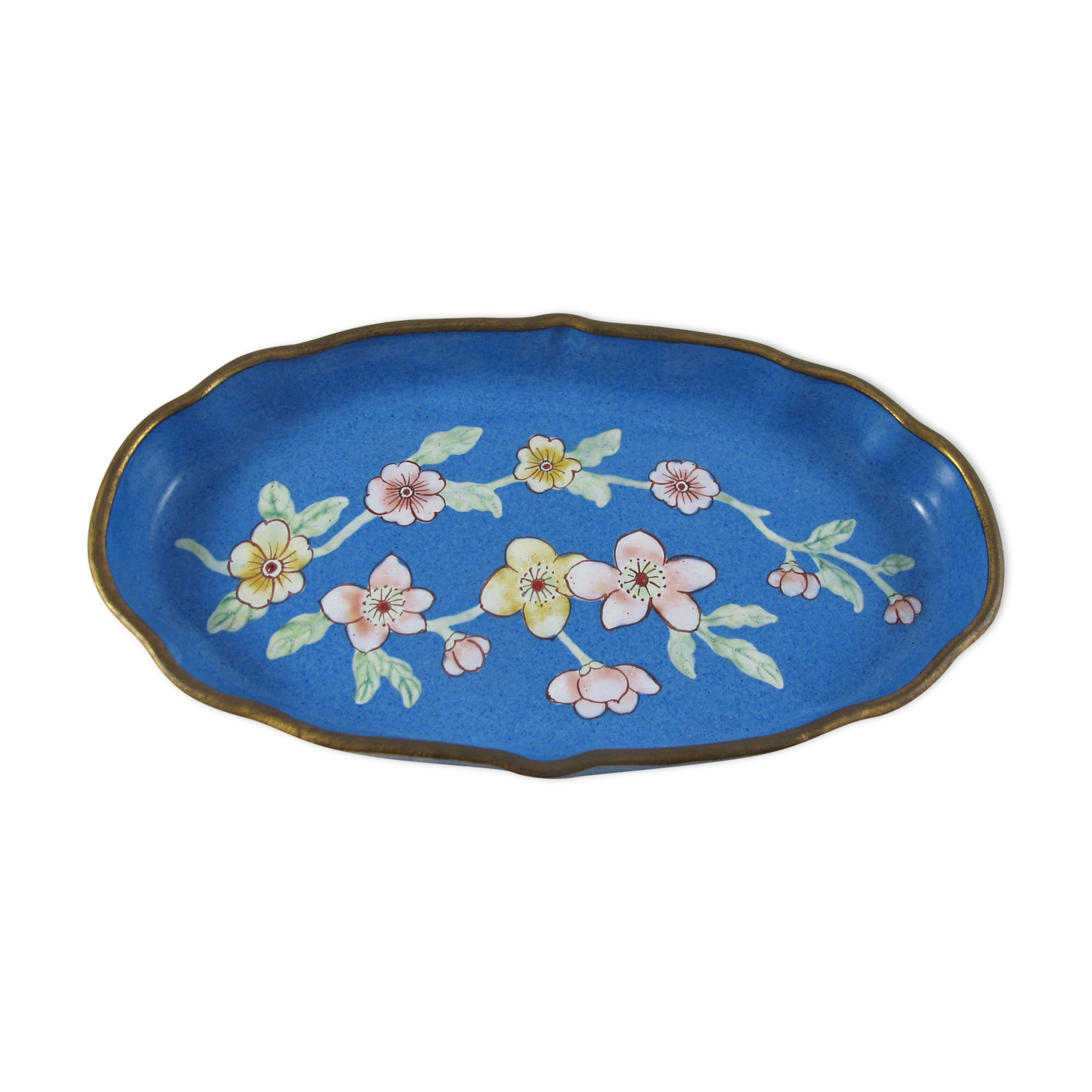 Chinese bronze enamelled catchall