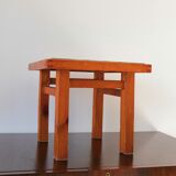 Modernist table board in blue tiles - France 1960's