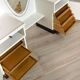 Coiffeuse / Meuble d'entrée en bois vintage 1950
