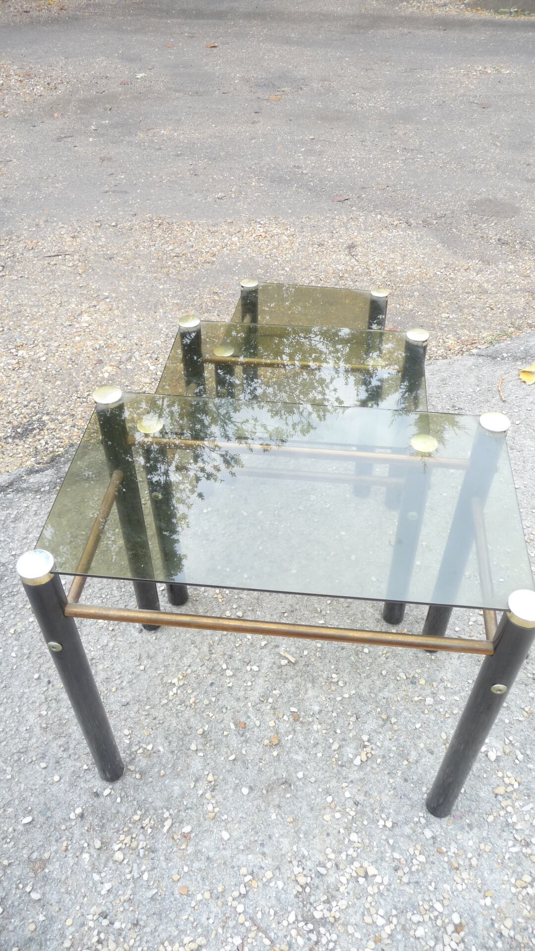 Series of vintage pull out tables