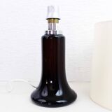 Limburg 1970 black glass lamp base