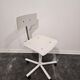 1980s Vintage Industrial Swivel Chair with Adjustable Backrest and Cas