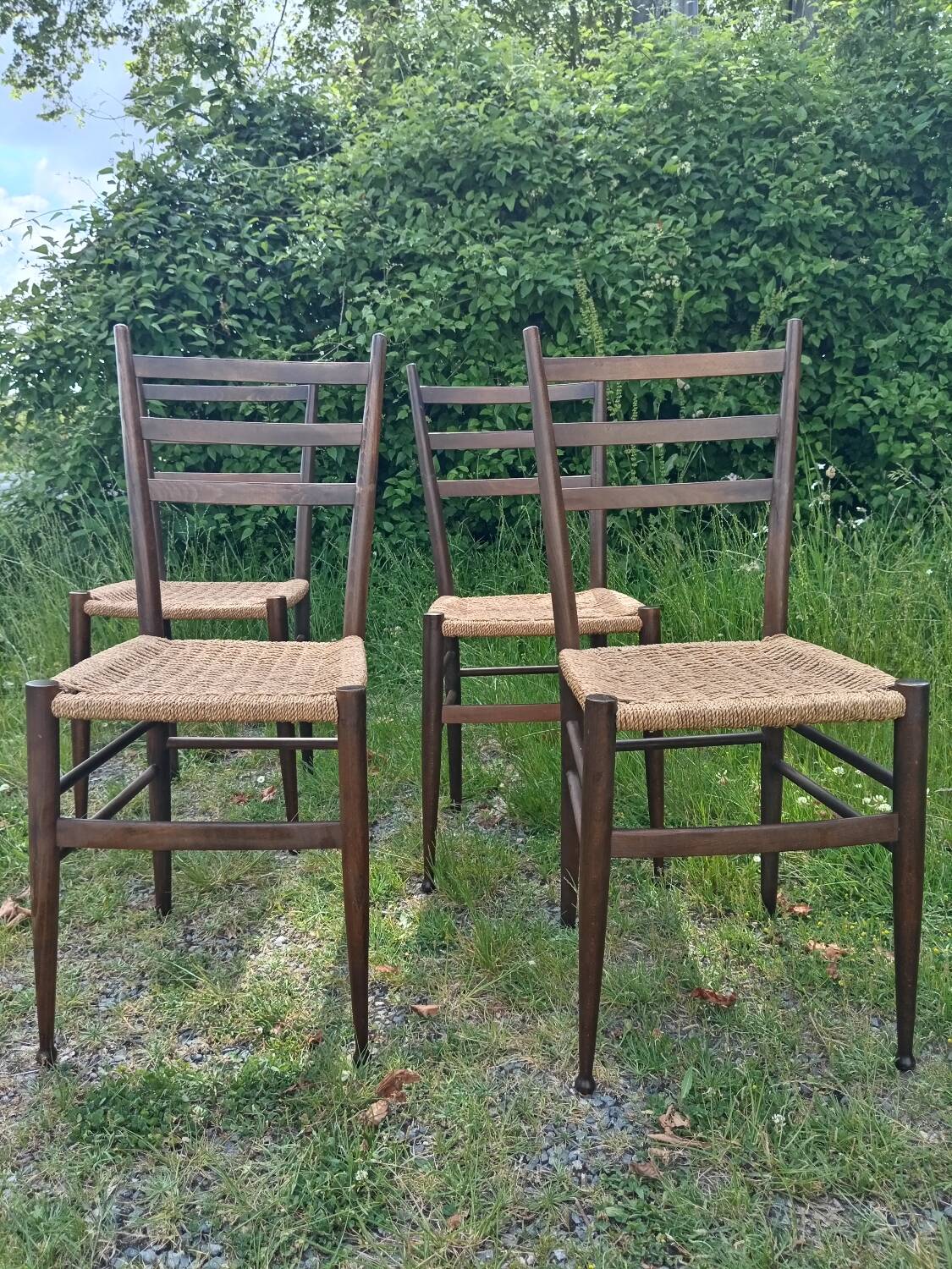 Vintage rope chairs